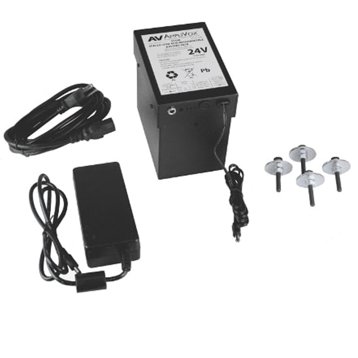 

AmpliVox S1468 24V Rechargeable Lead Acid Battery Pack for Sound Lecterns