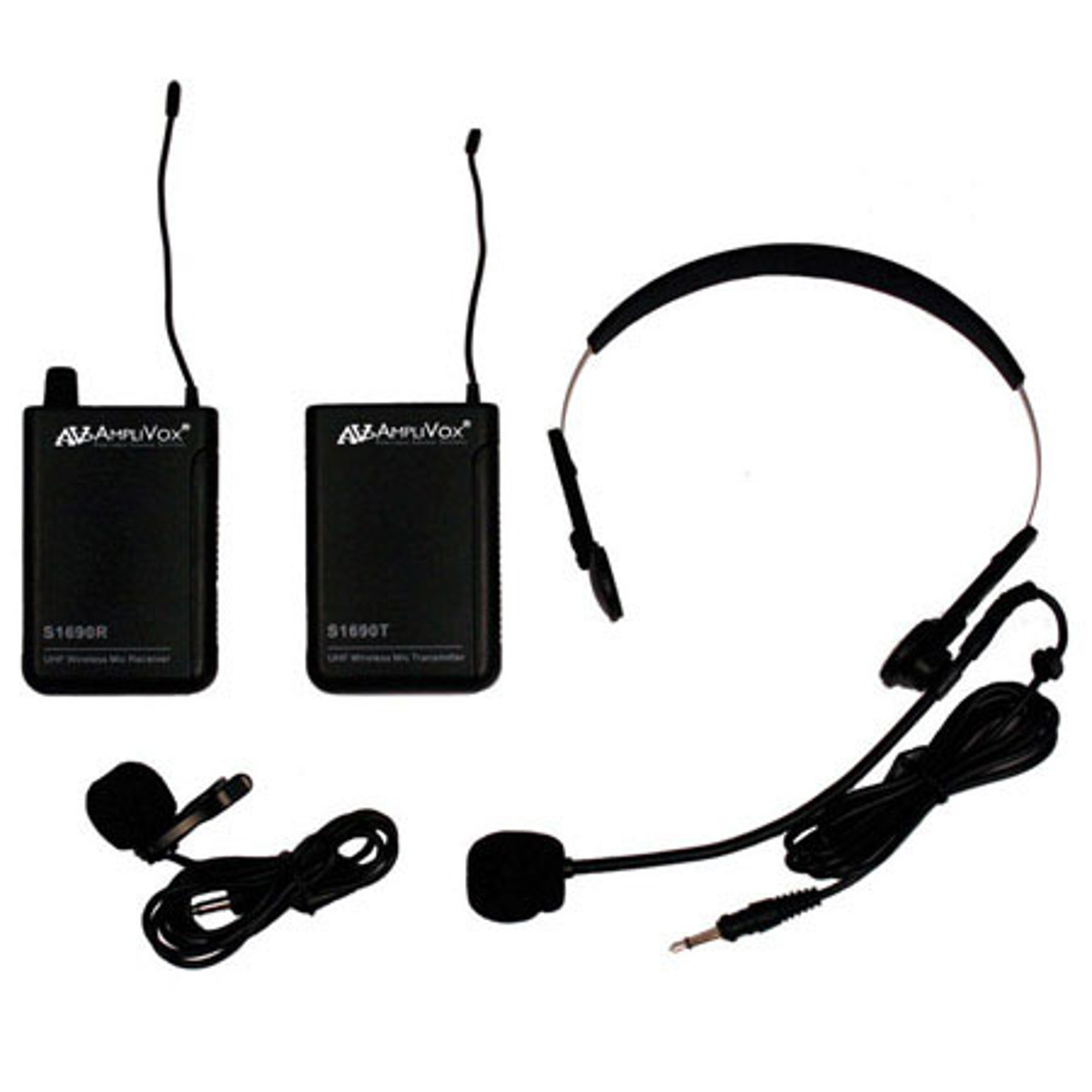 

AmpliVox Sound Systems S1601 Lapel & Headset Microphone Wireless System