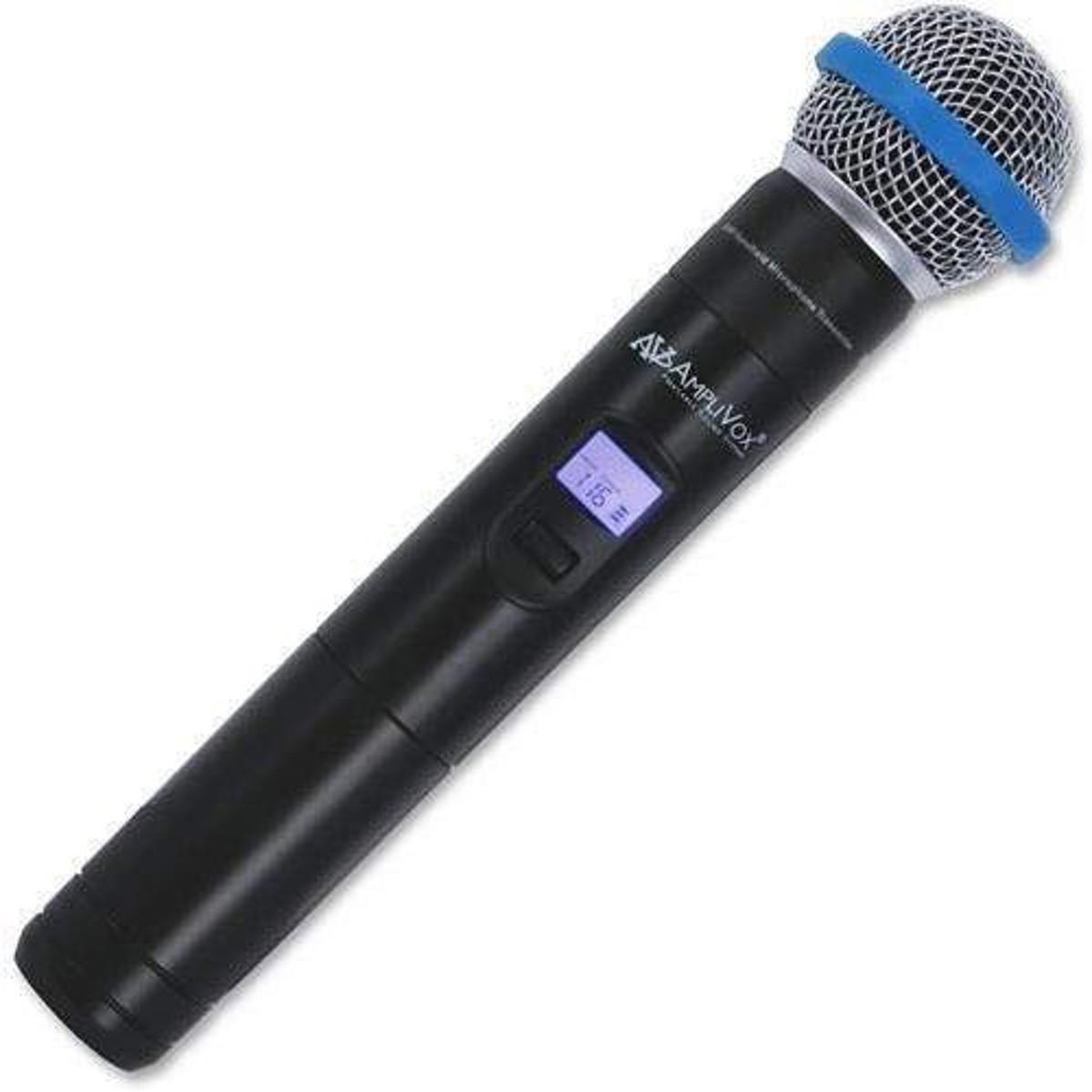 

AmpliVox S1695 UHF Wireless Handheld Mic with Built-In 16-Channel Transmitter