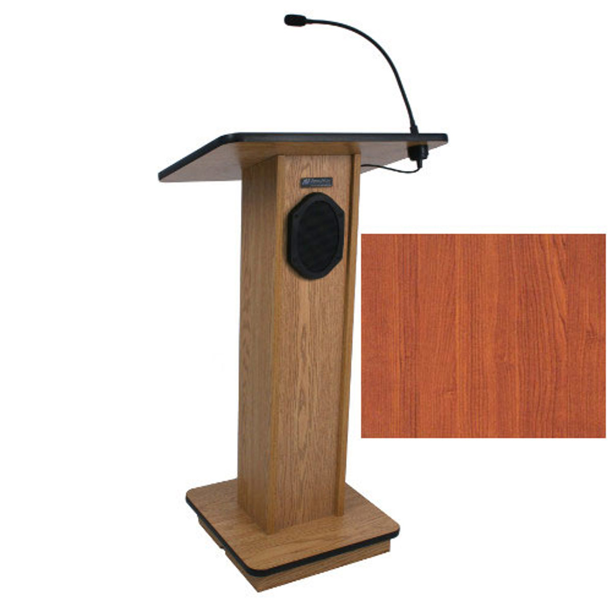 

AmpliVox S355 Elite Lectern with Sound System, Cherry