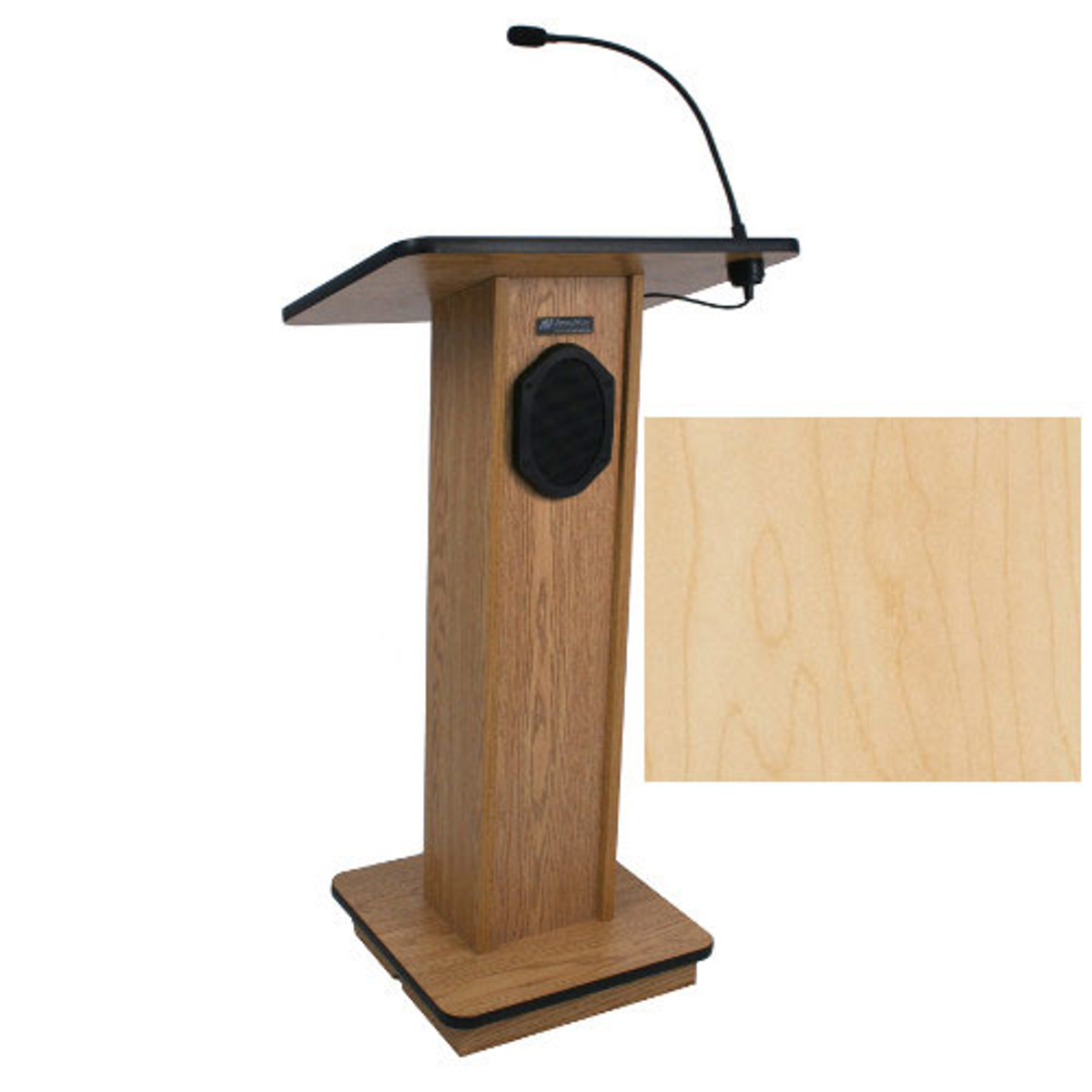 

AmpliVox S355 Elite Lectern with Sound System, Maple