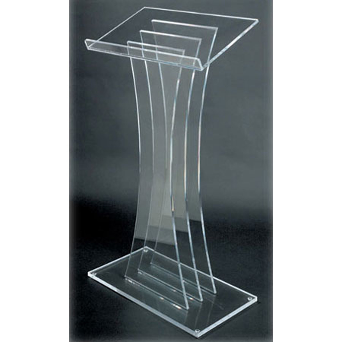 Image of AmpliVox SN3065 Contemporary Acrylic Lectern Pulpit