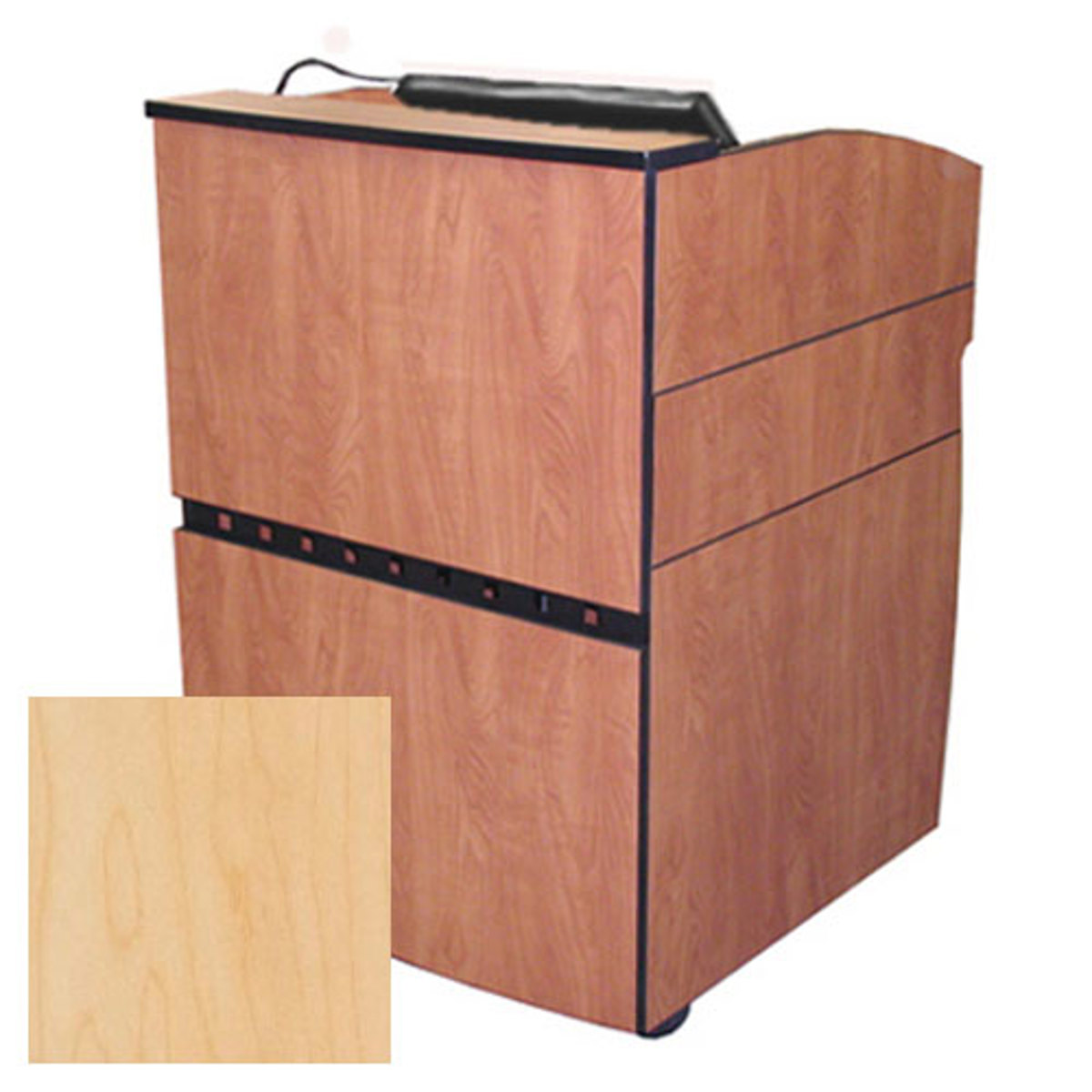 

AmpliVox SN3630 Intellect Podium with Recessed Well for LCD Display, Maple