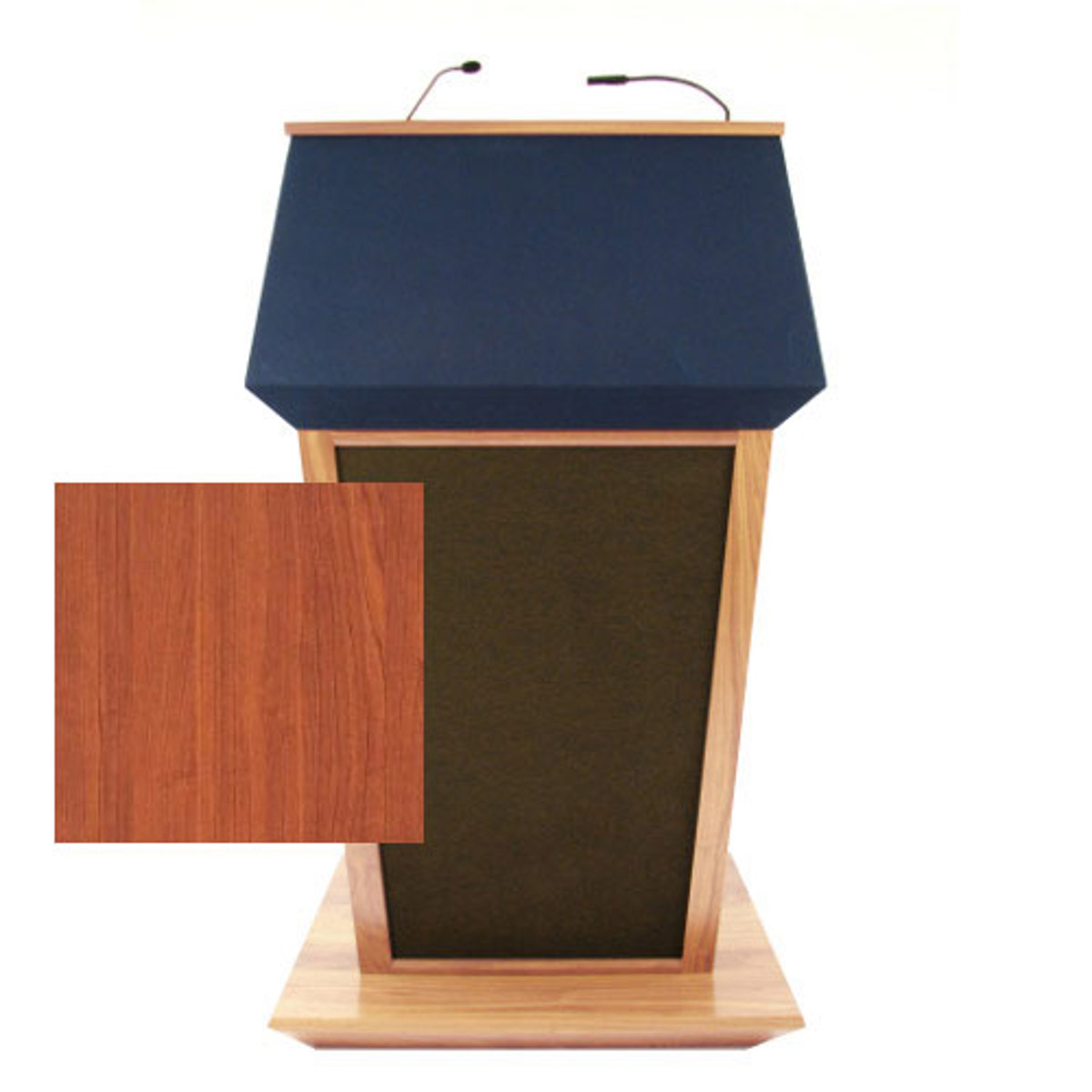 

AmpliVox SS3045 Patriot Plus Lectern with Sound System, Cherry