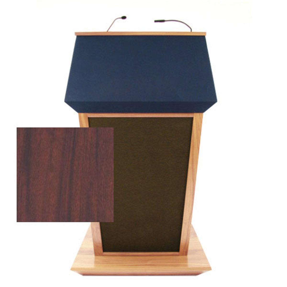 

AmpliVox SS3045 Patriot Plus Lectern with Sound System, Mahogany