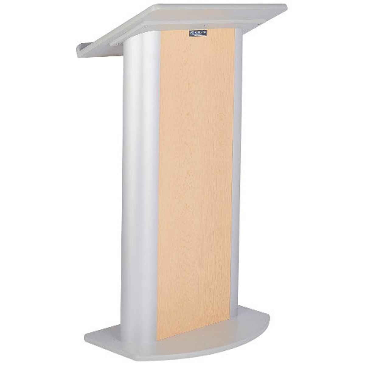 

AmpliVox SS3110 Contemporary Flat Lectern with Sound System, Hardrock Maple