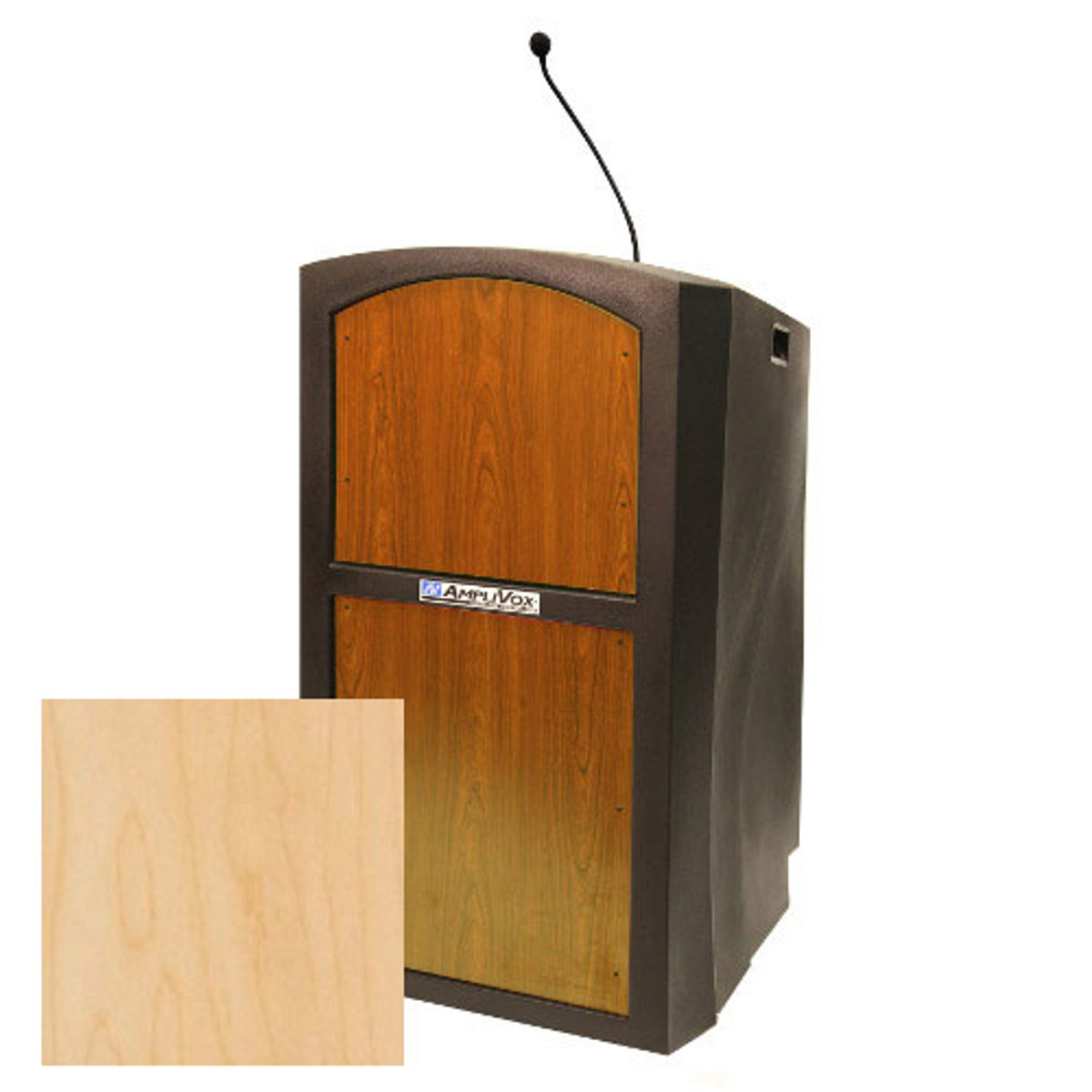 

AmpliVox Pinnacle Multimedia Lectern with Mic, Maple