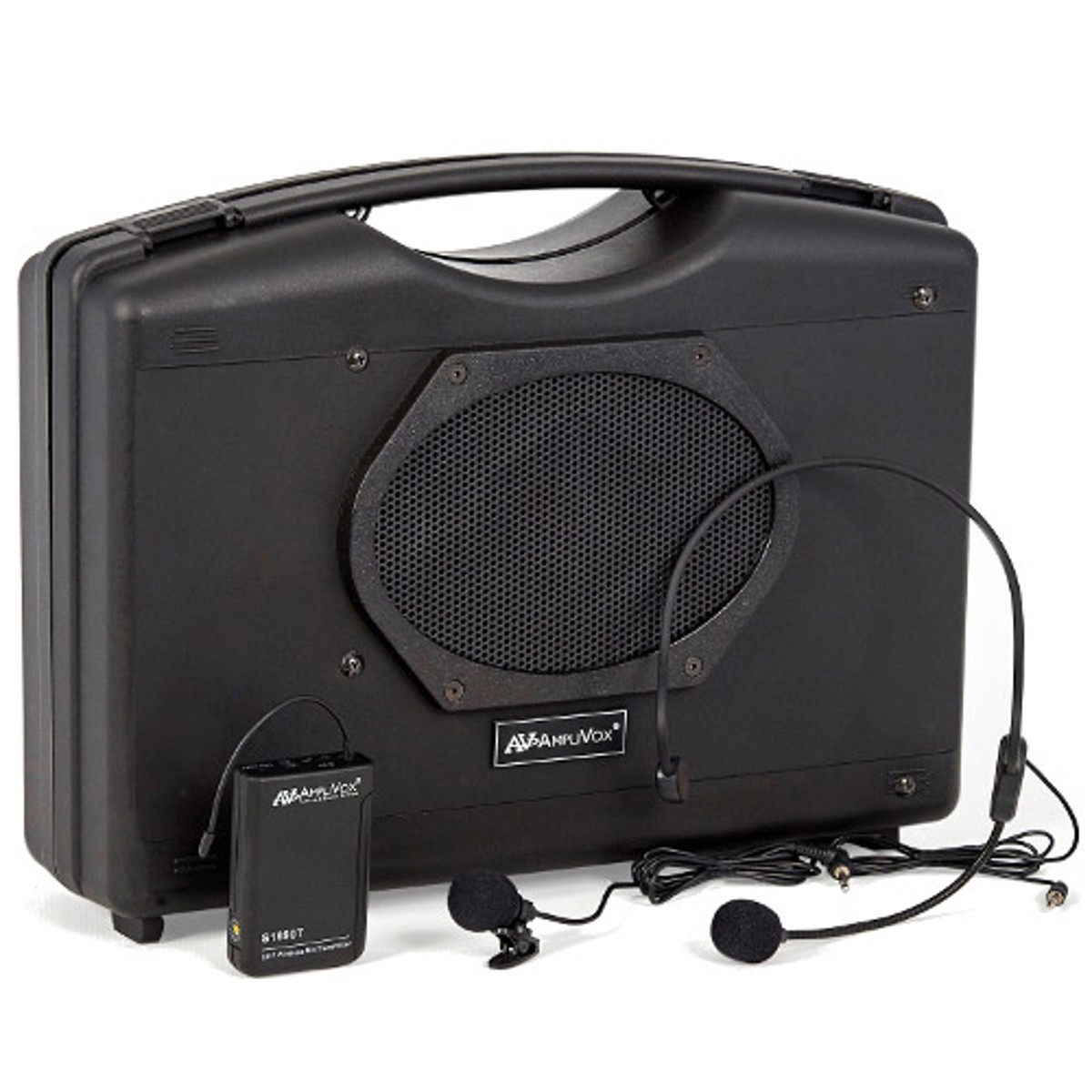 Image of AmpliVox SW222A Wireless Audio Buddy with Headset and Lapel Mics