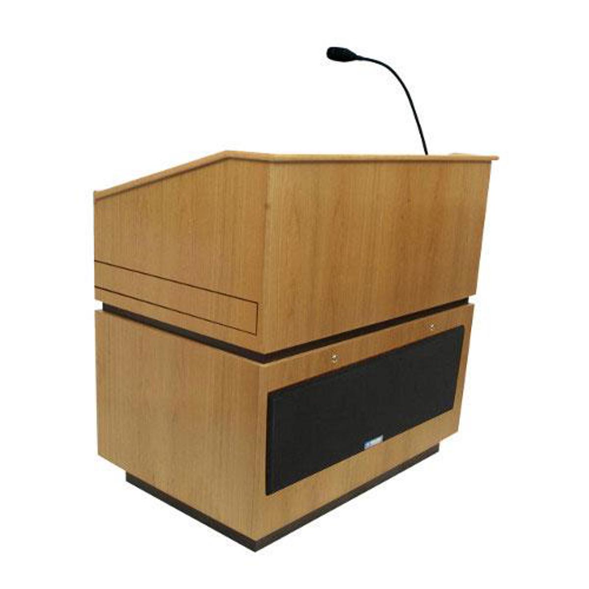 

AmpliVox SW3030 Wireless Coventry Lectern with Sound System, Oak