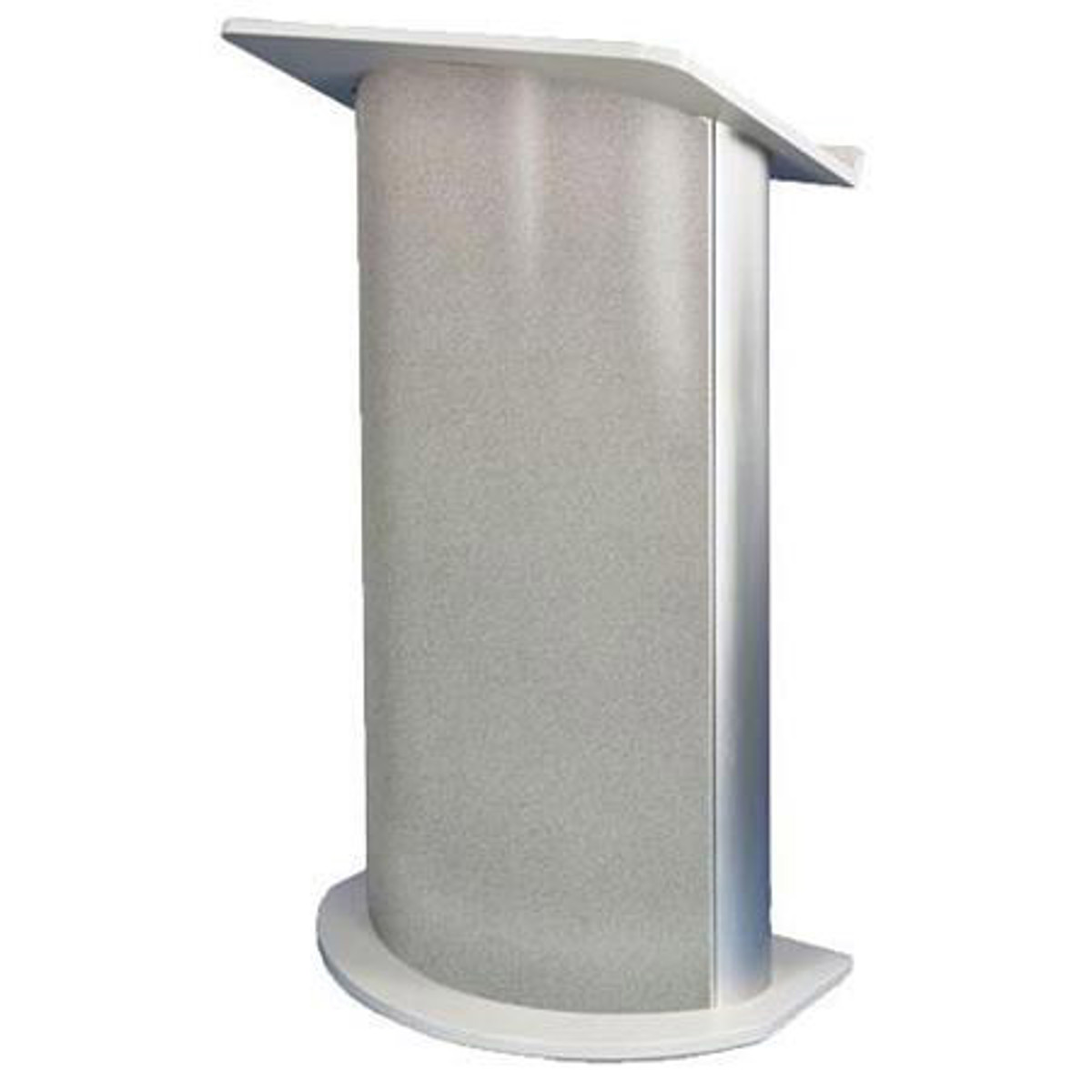 

AmpliVox SW3125 Curved Gray Granite Lectern with Wireless Sound System