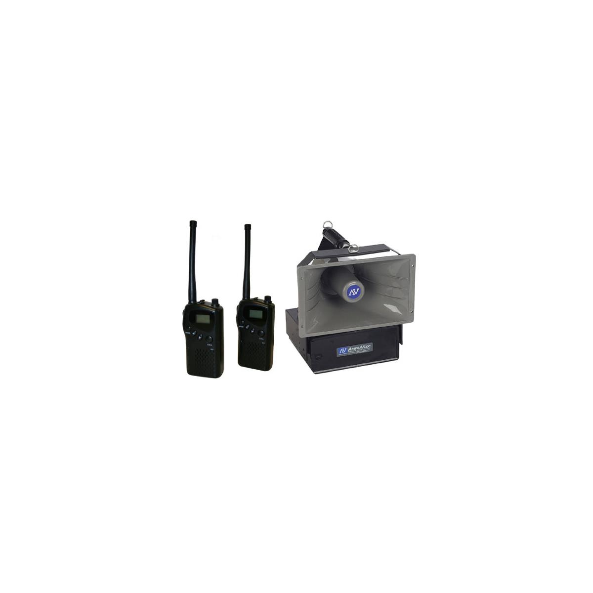 Image of AmpliVox SW6210 Radio Hailer Wireless PA System with 2x MURS Radios