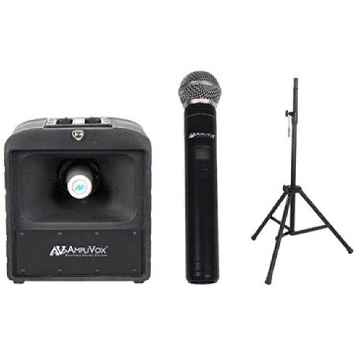 

AmpliVox SW6822 Basic Mega Hailer PA System with Wireless Handheld Microphone
