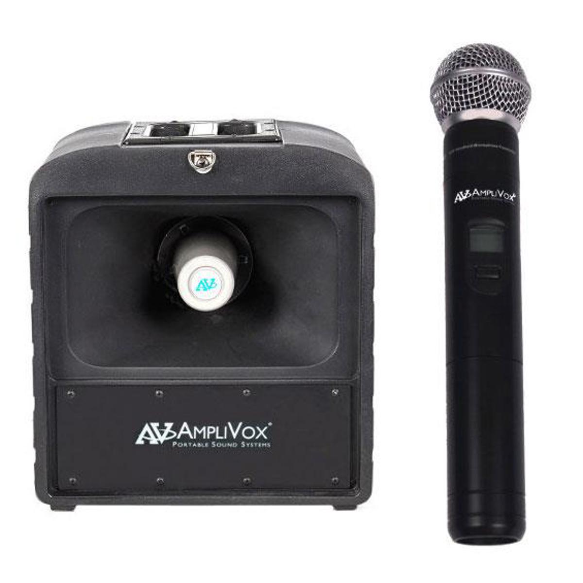 

AmpliVox SW685 Mega Hailer PA System with Wireless Handheld Microphone