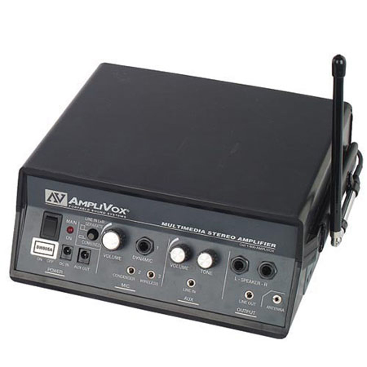 

AmpliVox SW805A Wireless 50 Watt Stereo PA Amplifier