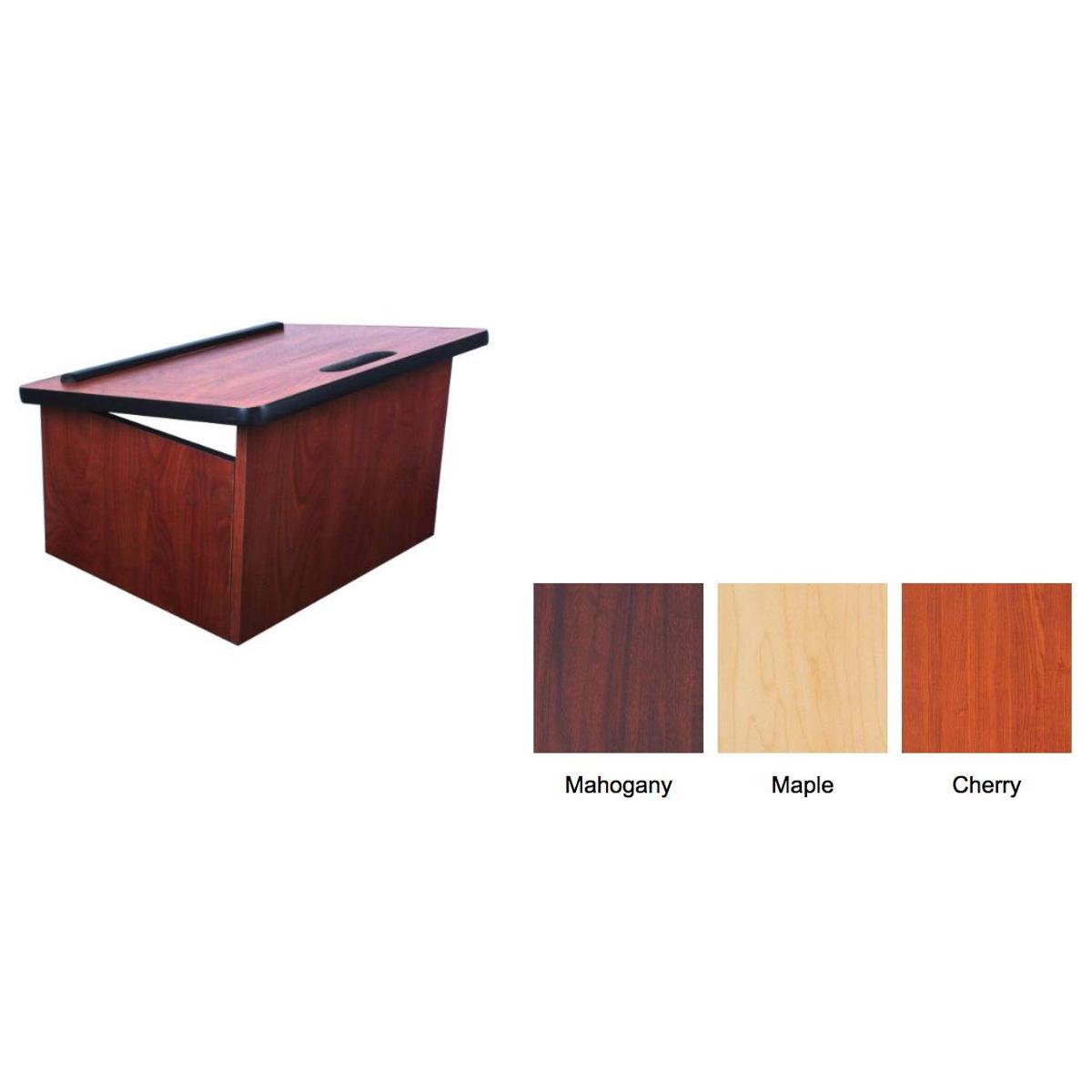 

AmpliVox W141 Speak & Go Speech Mate Folding Tabletop Lectern, Mahogany