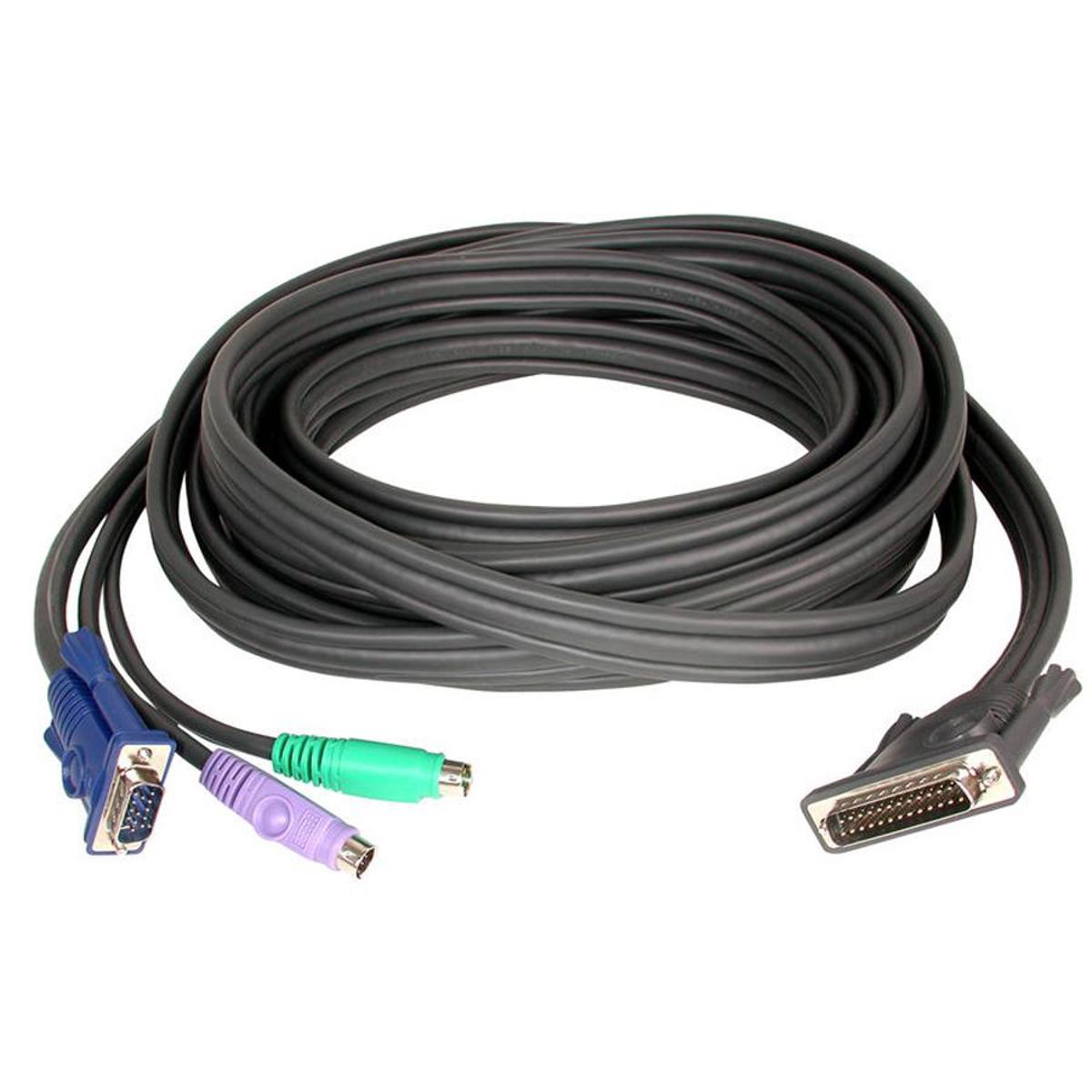 

Aten 2L1606P 20' DB-25M to HDB and PS/2 Male KVM Cable