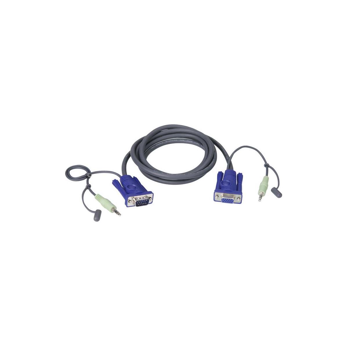 

Aten 2L2402A 6' VGA Cable with Audio for KVM Switches