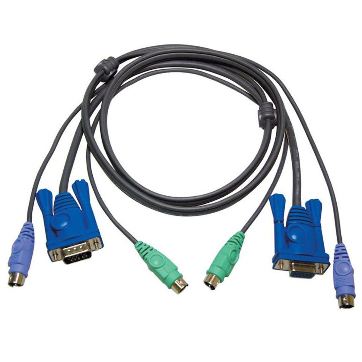 

Aten 2L5002P 6' Slim HDB & PS/2 to HDB & PS/2 KVM Cable
