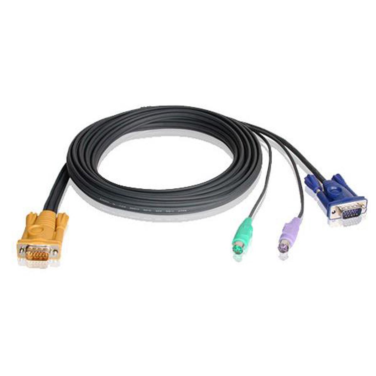 

Aten 2L5202P 6' SPHD15M to HDB and PS/2 Male KVM Cable, 8-Pack