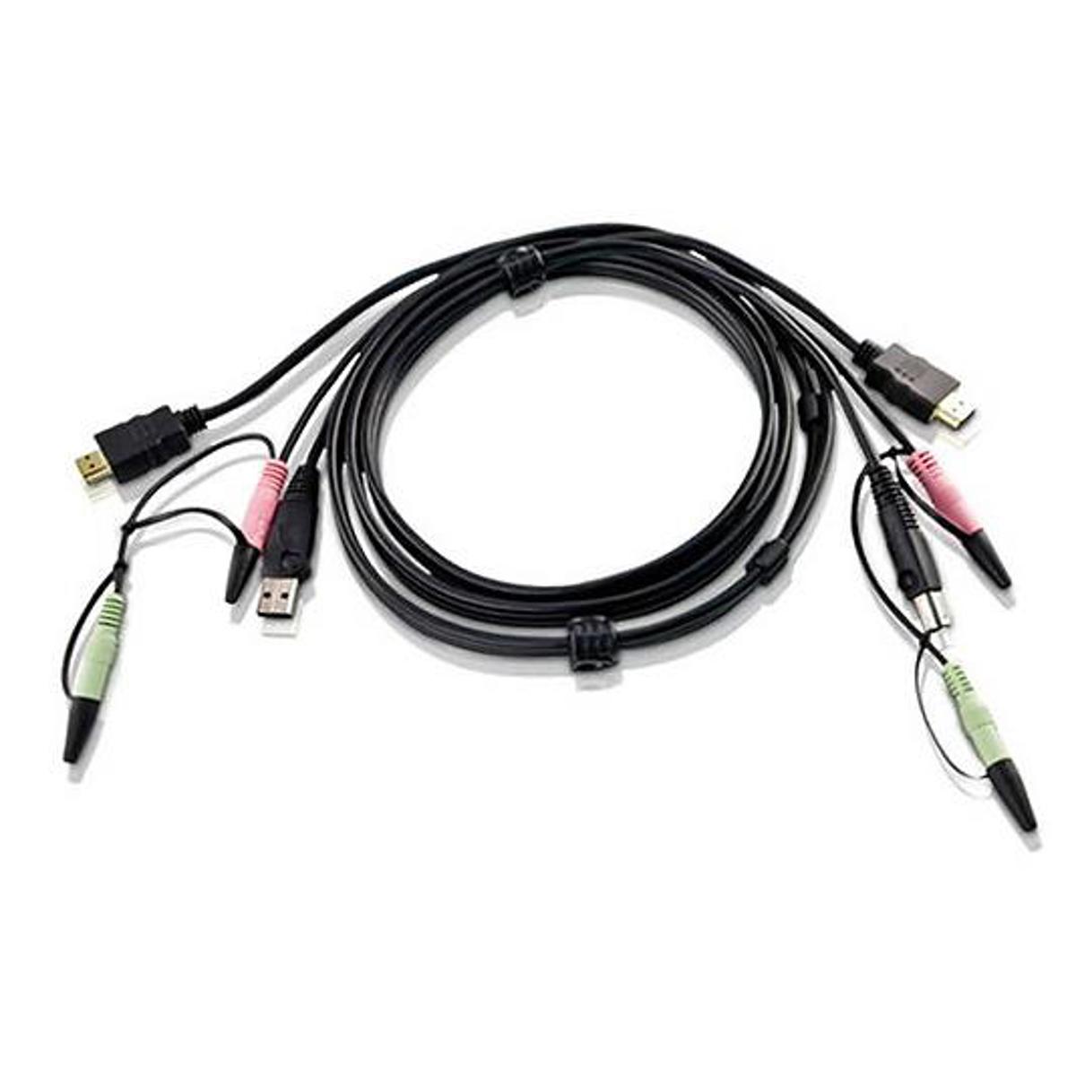 

Aten 2L7D02UH 6' USB HDMI KVM Cable with Audio