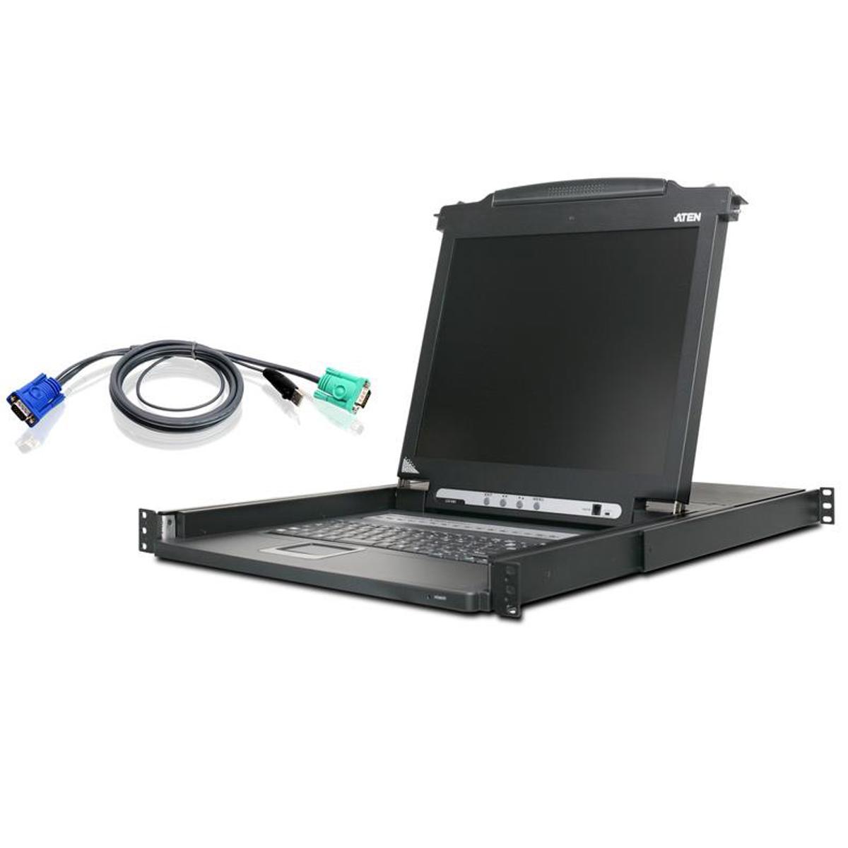 

Aten CL1016MUKIT 16-Port 17" LCD Integrated USB/PS2 Combo KVM Console Bundle