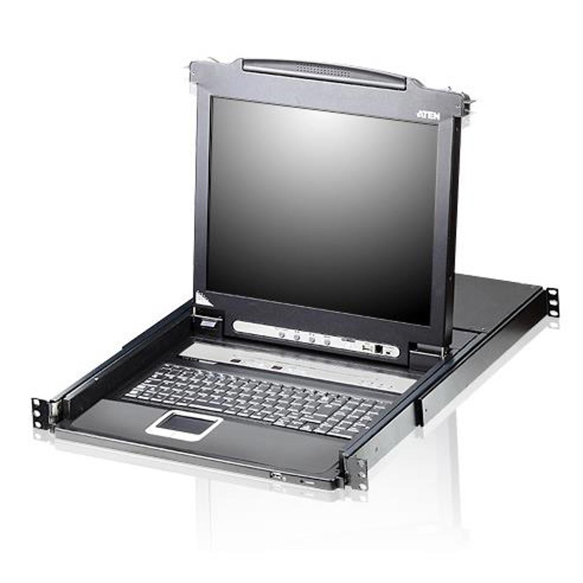 Image of Aten CL5716N 16-port 19&quot; LCD Slideaway LCD KVM Switch Console