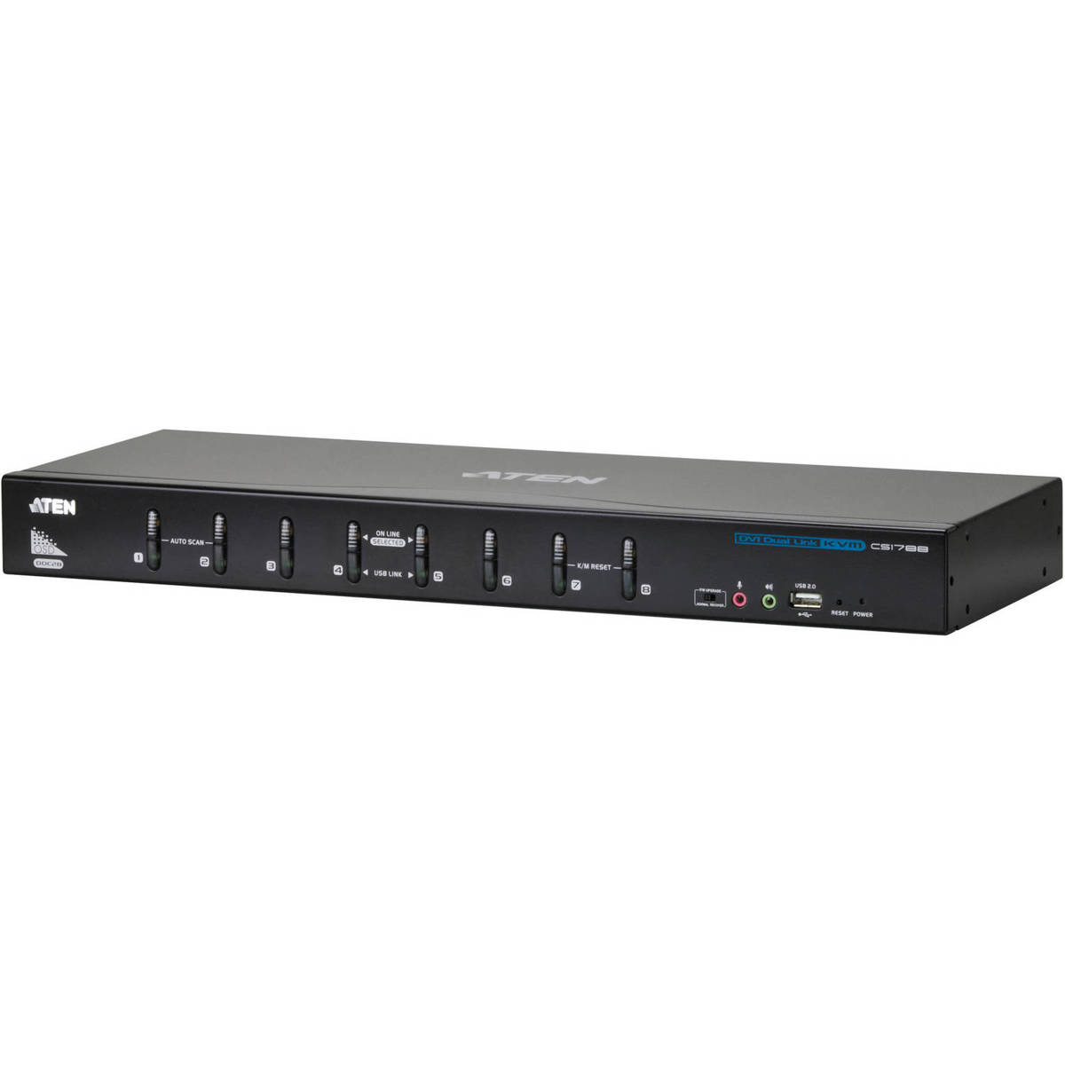 Photos - Other for Computer ATEN CS1788 8-Port USB DVI Dual Link KVM Switch with Audio Support 