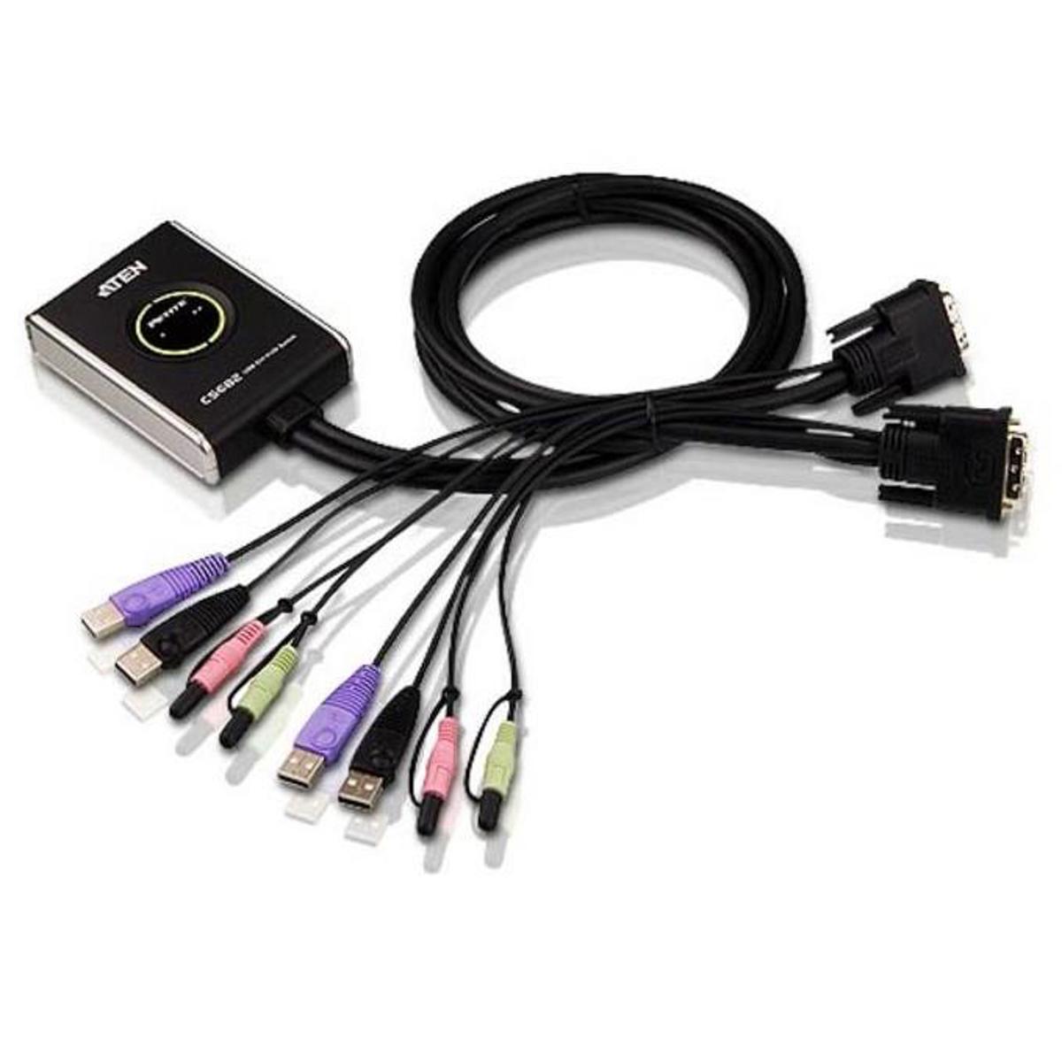 

Aten CS682 2-Port USB 2.0 DVI KVM Switch