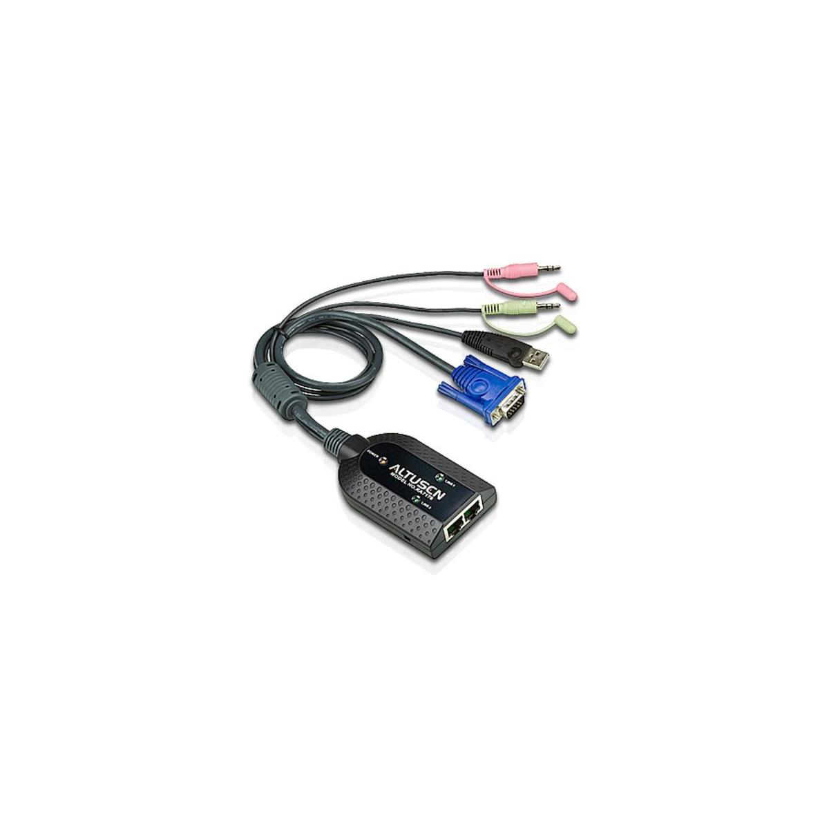 Image of Aten KA7178 Dual Output USB Virtual Media KVM Adapter Cable with Audio