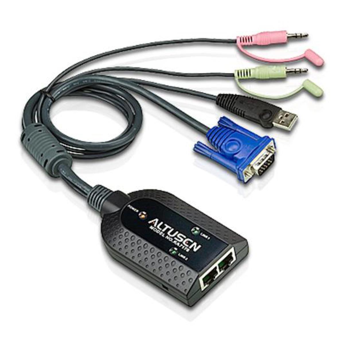 Image of Aten KA7178 Dual Output USB Virtual Media KVM Adapter Cable with Audio