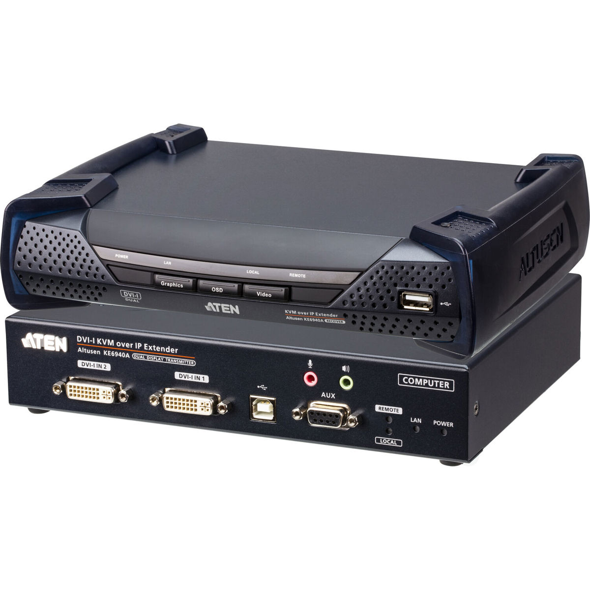 

Aten KE6940 Dual DVI KVM Over IP Extender Kit