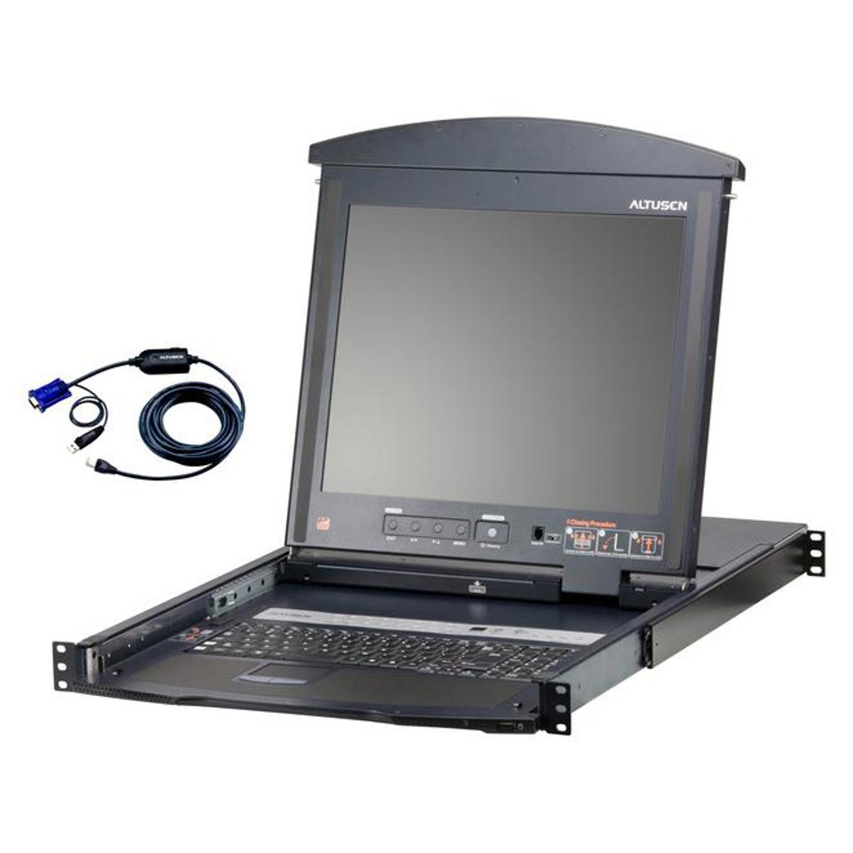 

Aten KL1516AiM 16-Port 17" Dual Rail Cat5 LCD KVM Over IP Switch with 12x KA7970 Cable