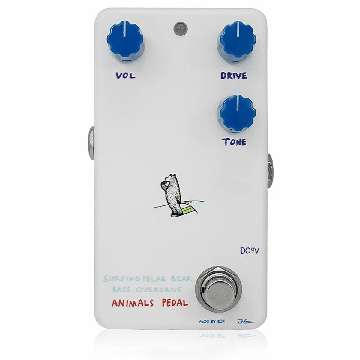 Image of Animals Pedals Surfing Polar Bear Bass Overdrive Pedal with BJF Mod Effects