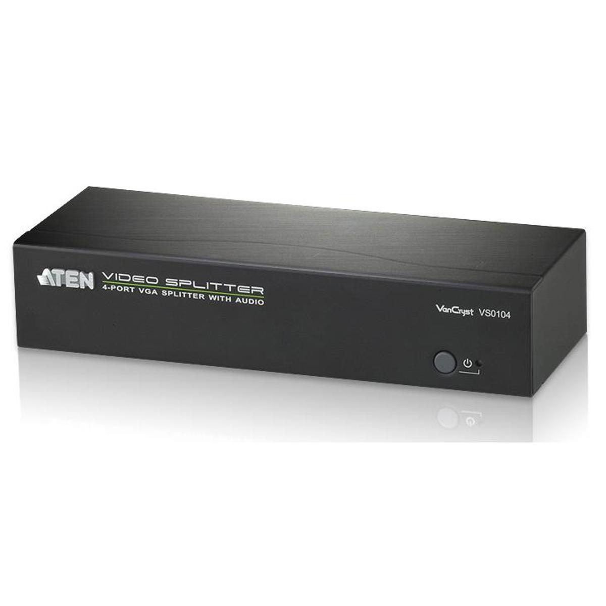 Image of Aten VS0104 4-Port VGA Splitter with Audio