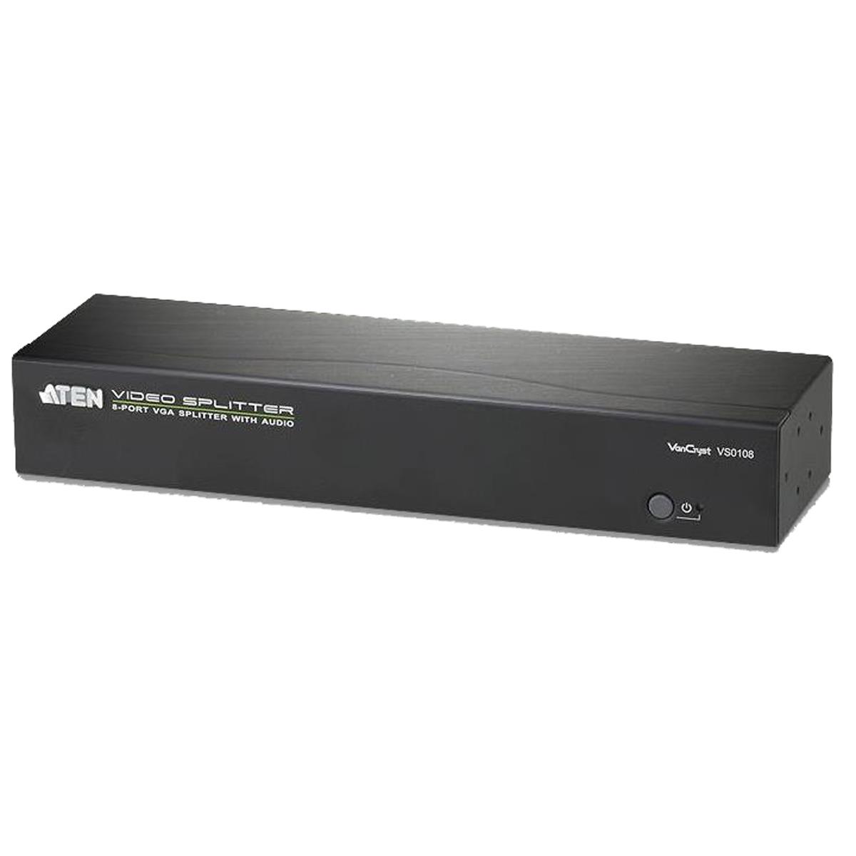 Image of Aten VS0108 8-Port VGA Splitter with Audio