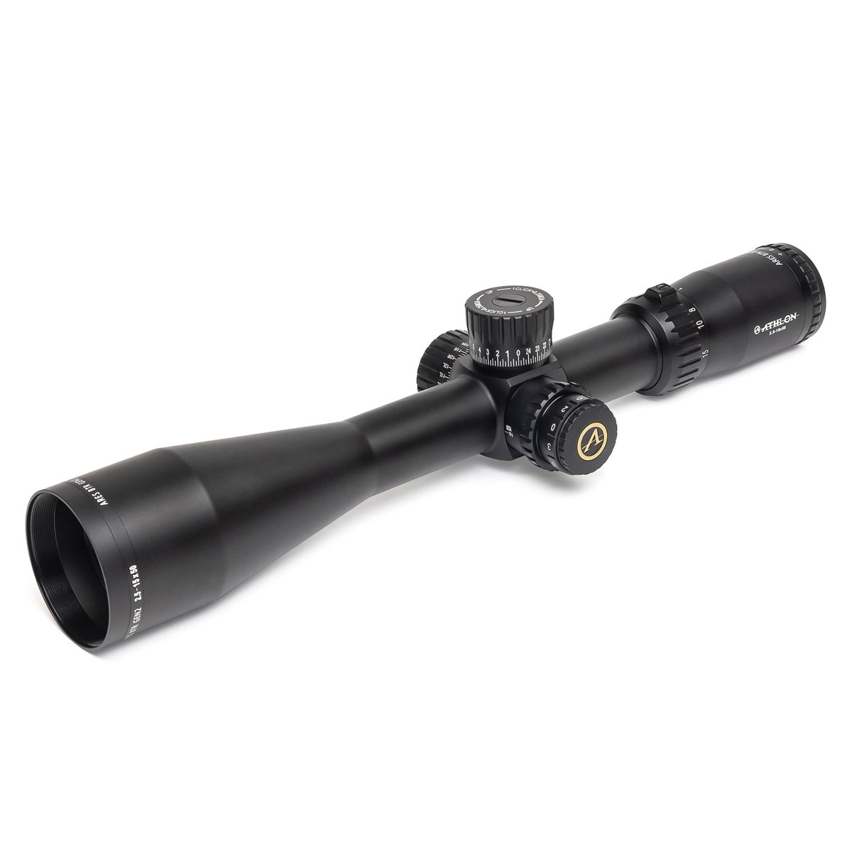 

Athlon Optics 2.5-15x50 Ares BTR GEN2 HD Riflescope, FFP MOA APLR3 Ret, 30mm