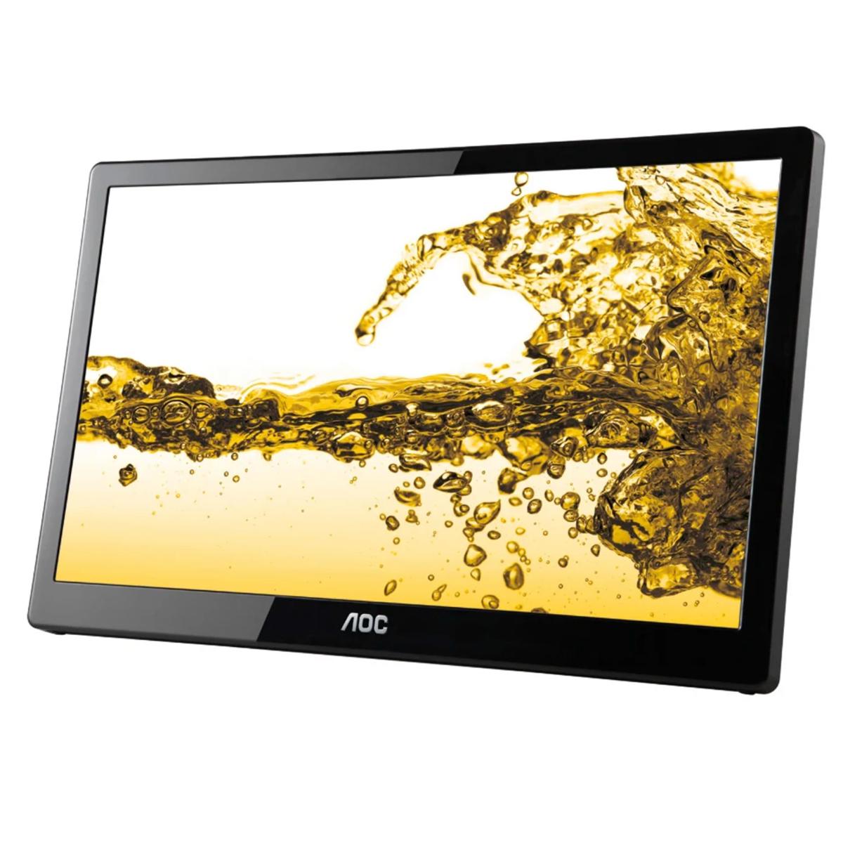 Image of AOC E1659FWU 15.6&quot; 16:9 1366x768 LED Monitor with USB