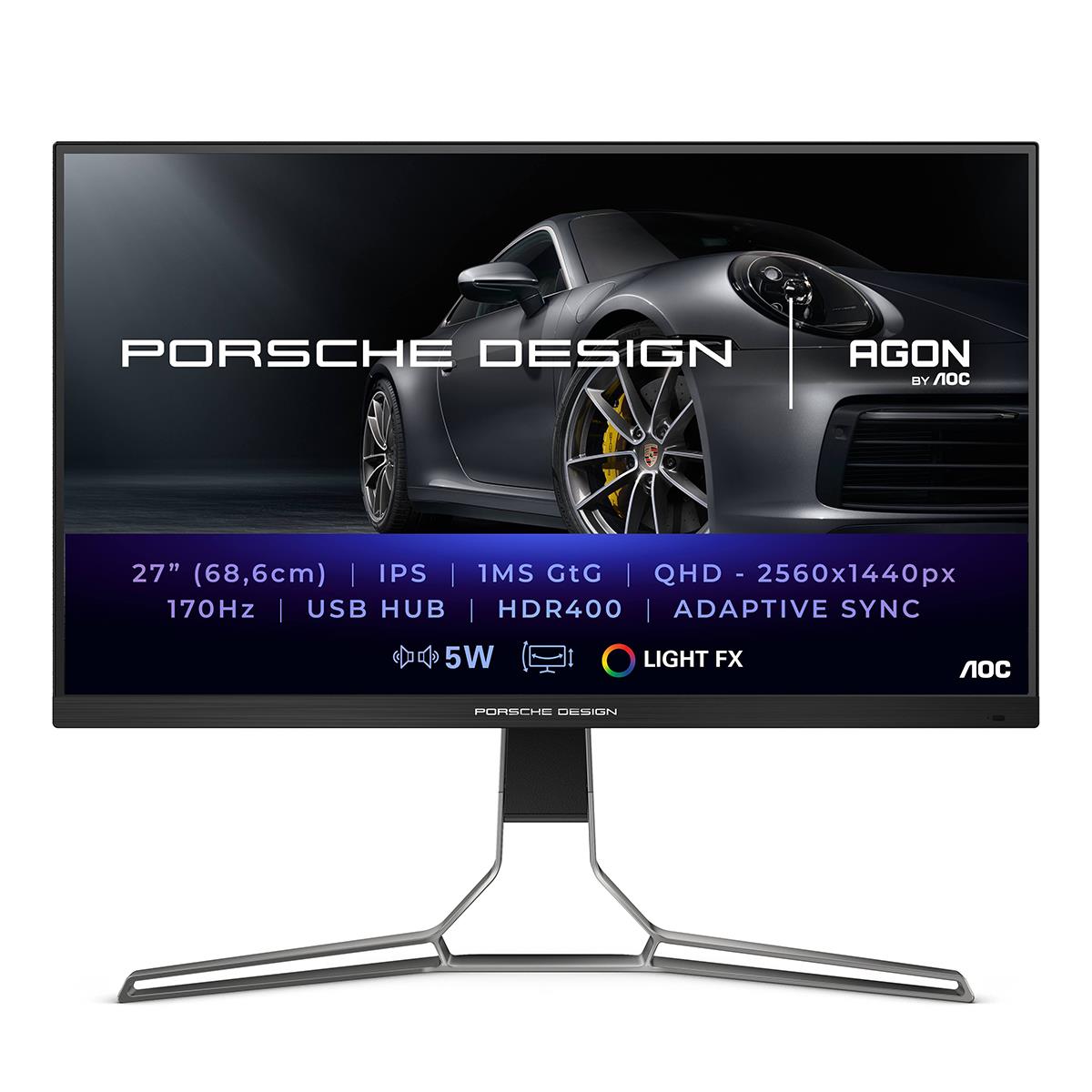 Image of AOC AGON PRO PD27S 27&quot; 16:9 2K QHD 170Hz IPS LCD HDR Gaming Monitor
