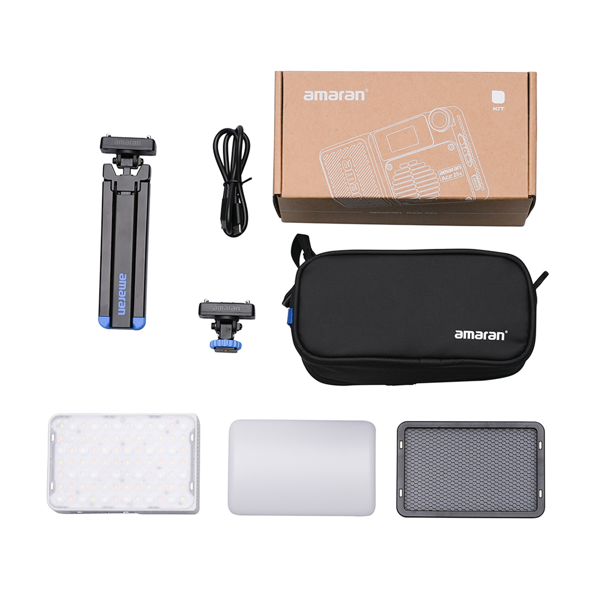 

Aputure Amaran Ace 25c 25W RGBWW On-Camera LED Light Kit White