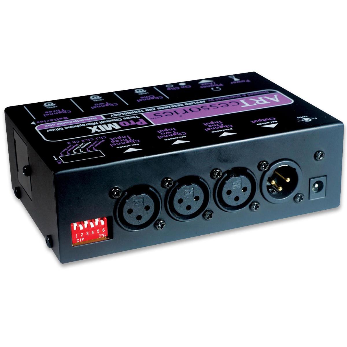 

Art Pro Audio ProMIX 3-Channel Microphone Mono Mixer