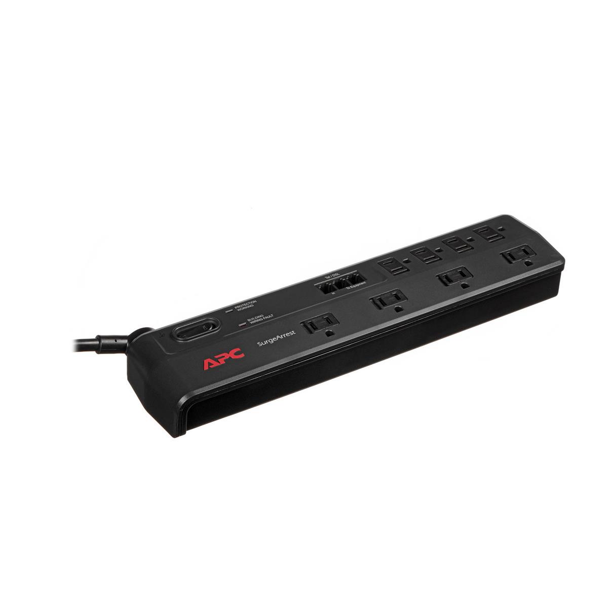 Image of American Power Conversion (APC) 8-Outlet Essential Surgearrest Surge Protector