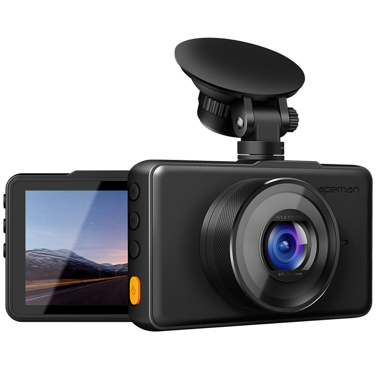 Image of Apeman C450 Full HD Front Dash Camera with 3&quot; LCD Screen