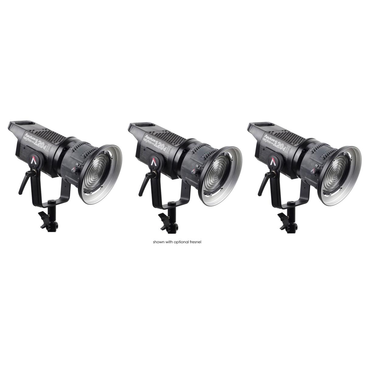 

Aputure Light Storm LS C120d II Daylight LED 3-Light Kit, V-Mount Plate