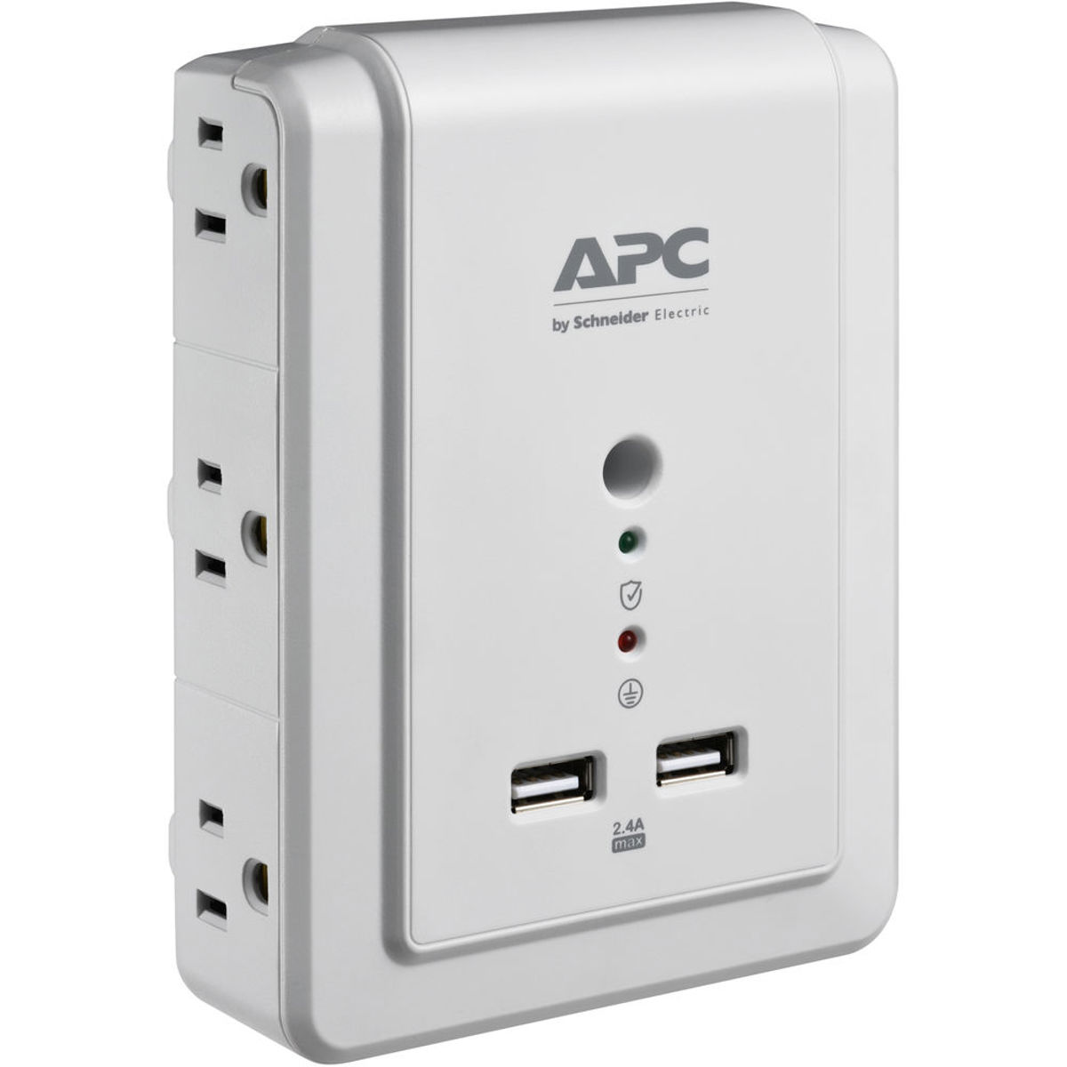 

American Power Conversion (APC) P6WU2 Essential SurgeArrest Wall Mount with USB