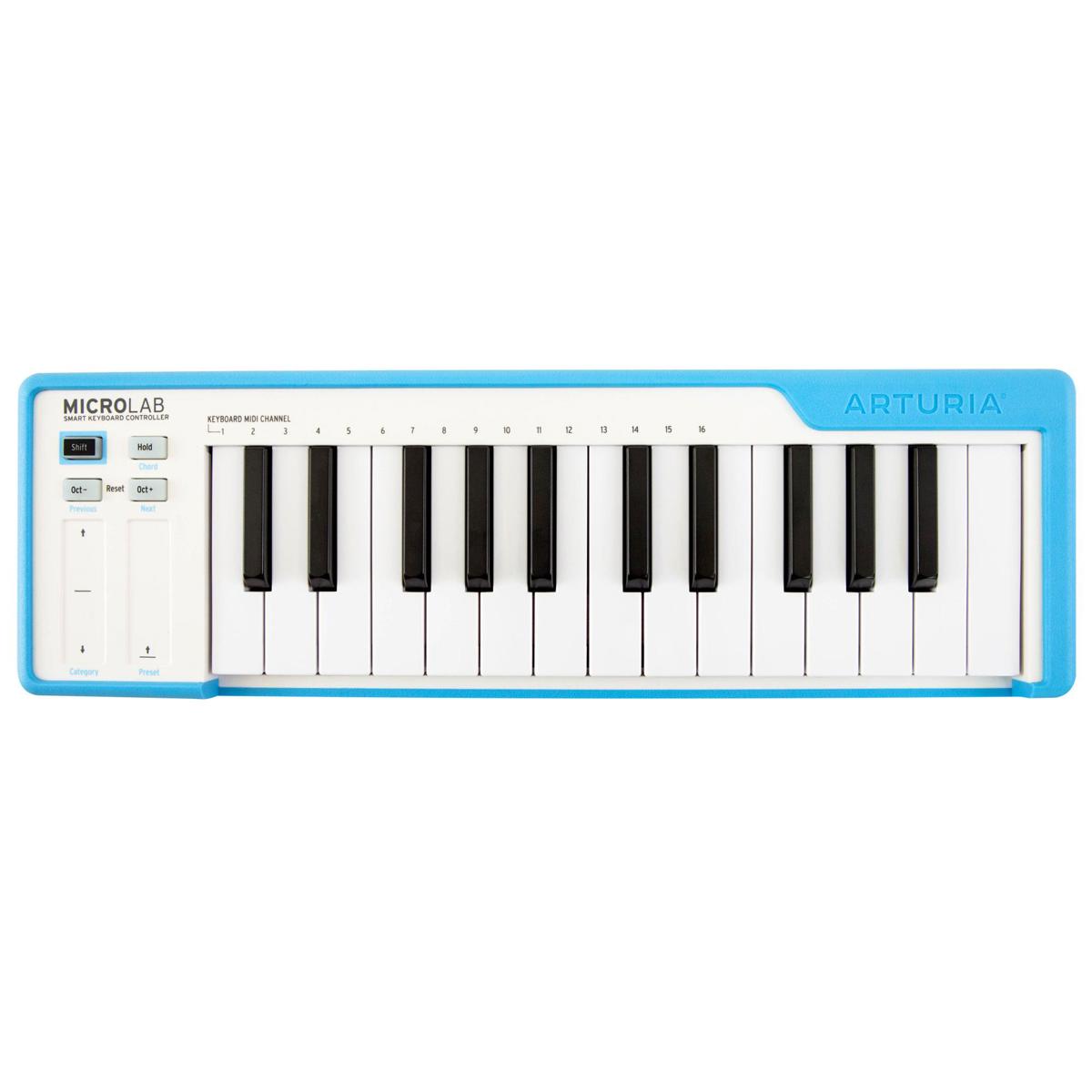

Arturia MicroLab 25-Note Mini-Key USB-MIDI Controller Keyboard, Blue