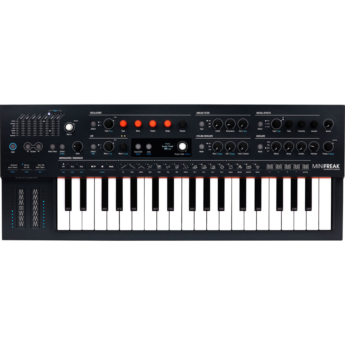 Photos - MIDI Keyboard Arturia MiniFreak 37-Key Spontaneous Algorithmic Synthesizer, Black 571001 