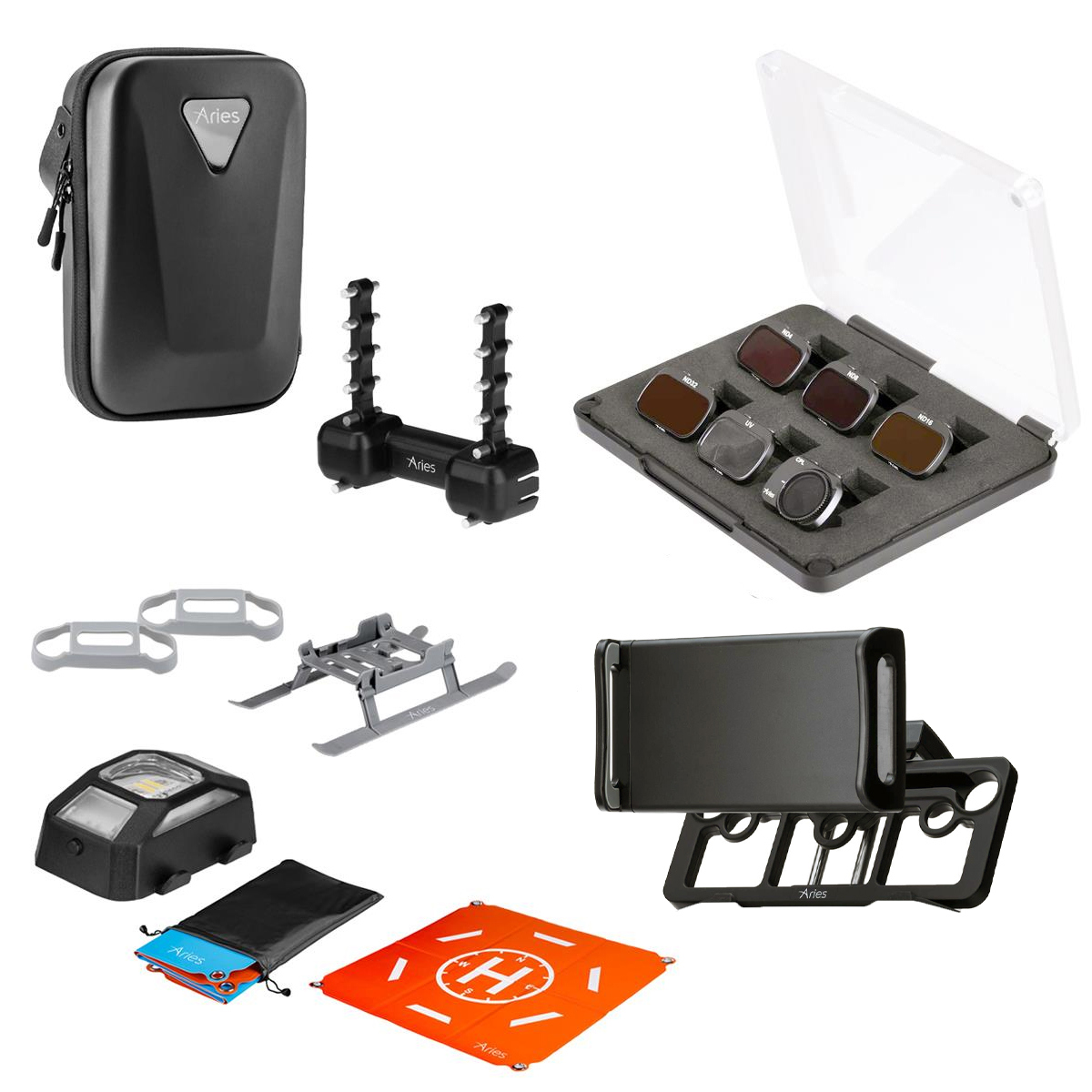 

Aries Complete Drone Accessory Kit for DJI Mavic Mini, Mini 2 with Case