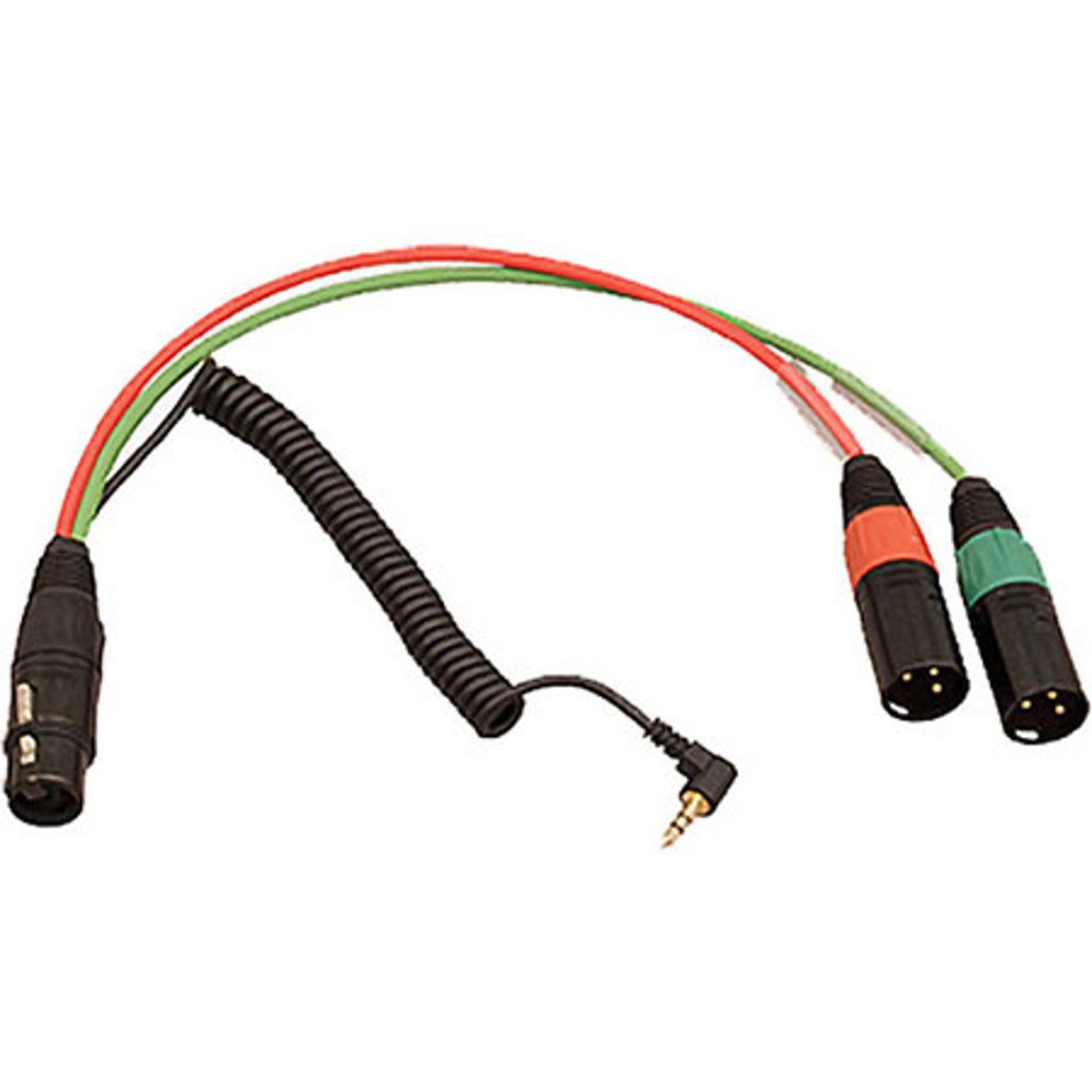 

Ambient Recording Breakout Cable 7-Pin XLR F to Dual 3-Pin XLR M, 3.5mm TRS RA