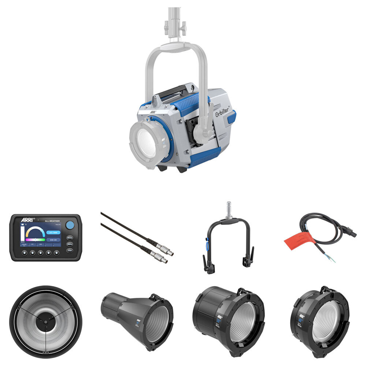 

ARRI Orbiter 500W RGBACL LED Light Kit with Beam Optic