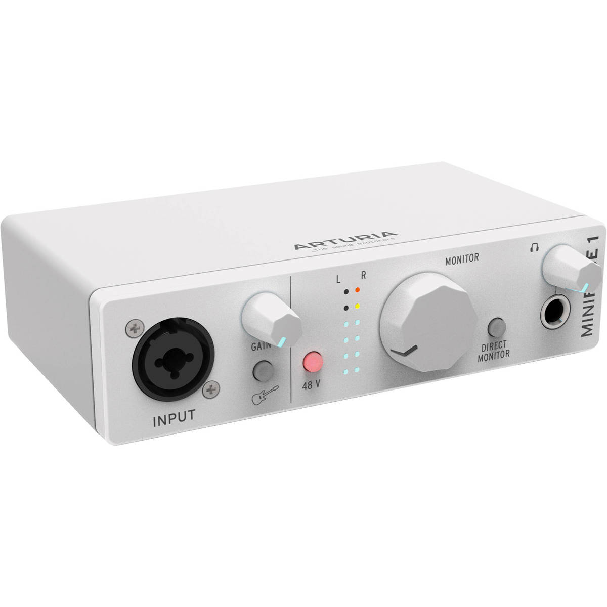

Arturia MiniFuse 1 Portable 1x2 USB Type-C Audio Interface, White